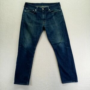 Levi's 513 Slim Straight Fit Dark Wash Denim Jeans Men's W34‎ L30